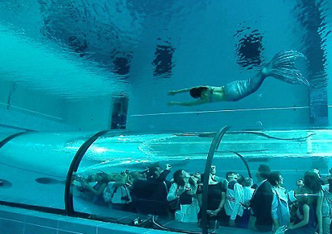游客参观米勒皮尼泰梅酒店泳池